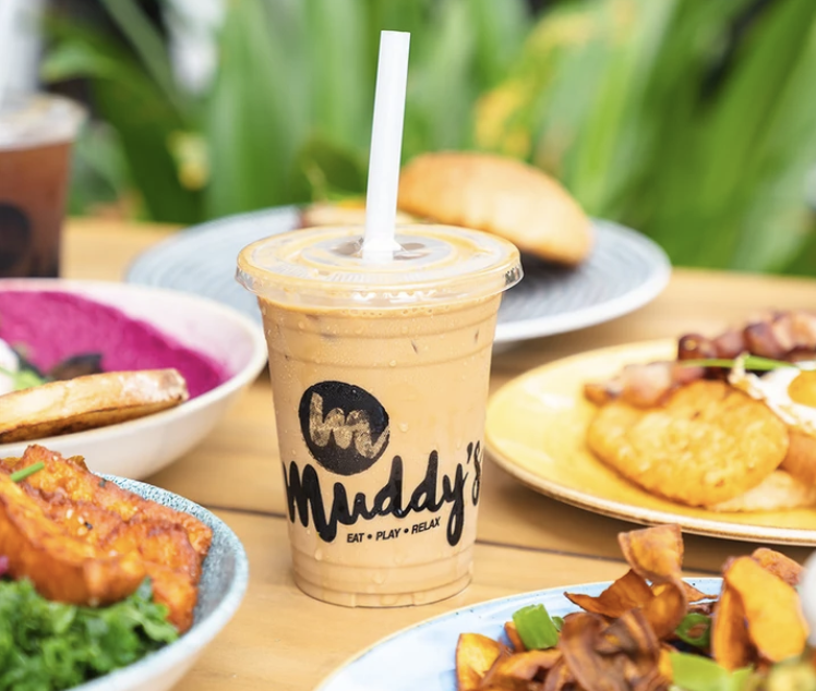 Muddy's ice latte and a range of brunch options in cairns.