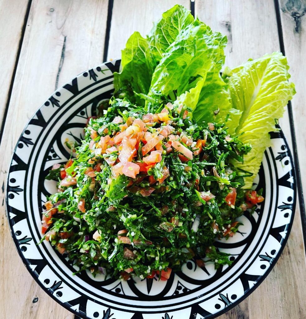 A Lebanese & Syrian healthy, low fat, no cholesterol, vegan, high fibre - Tabouleh Salad at The Med